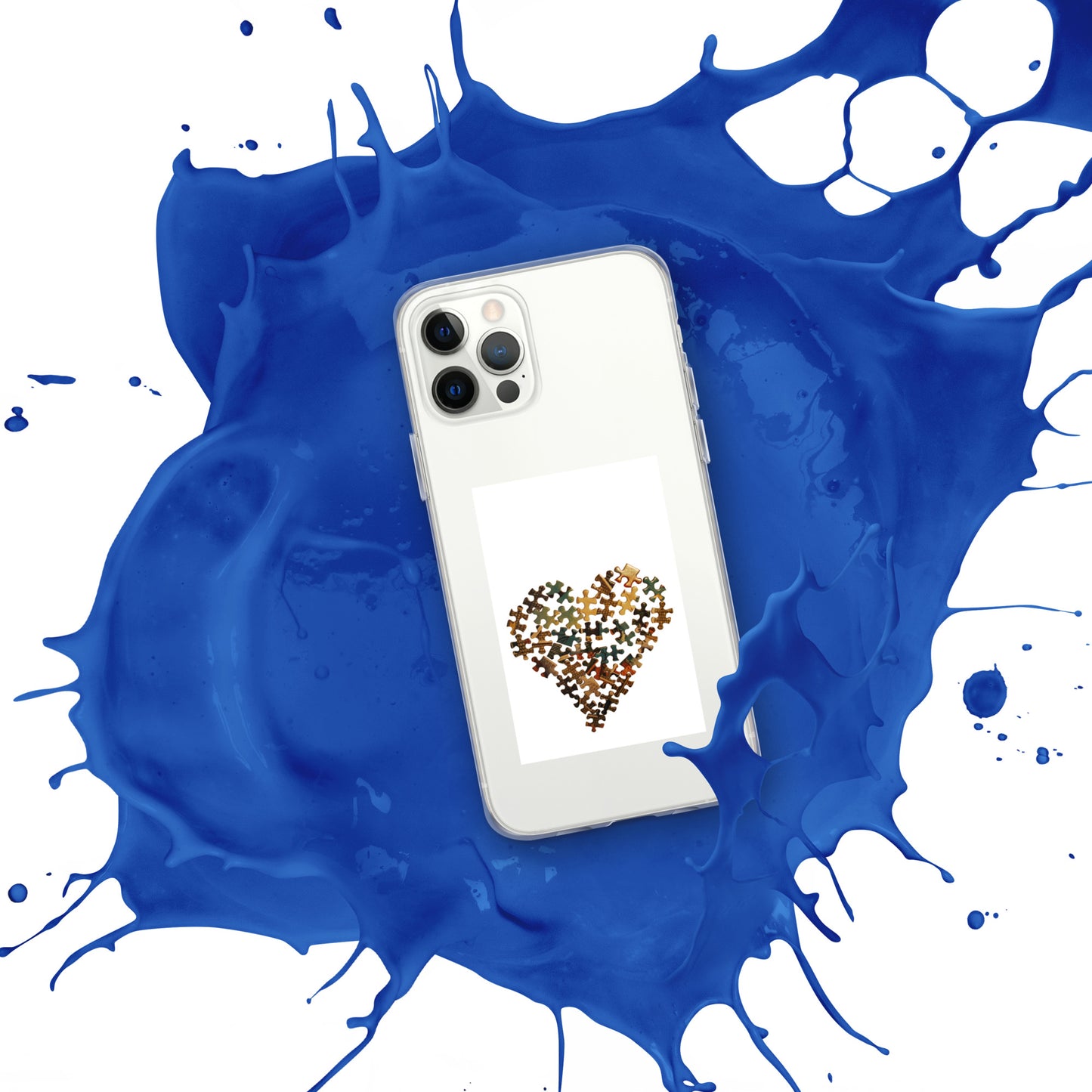 Heart Puzzle Clear Case for iPhone®