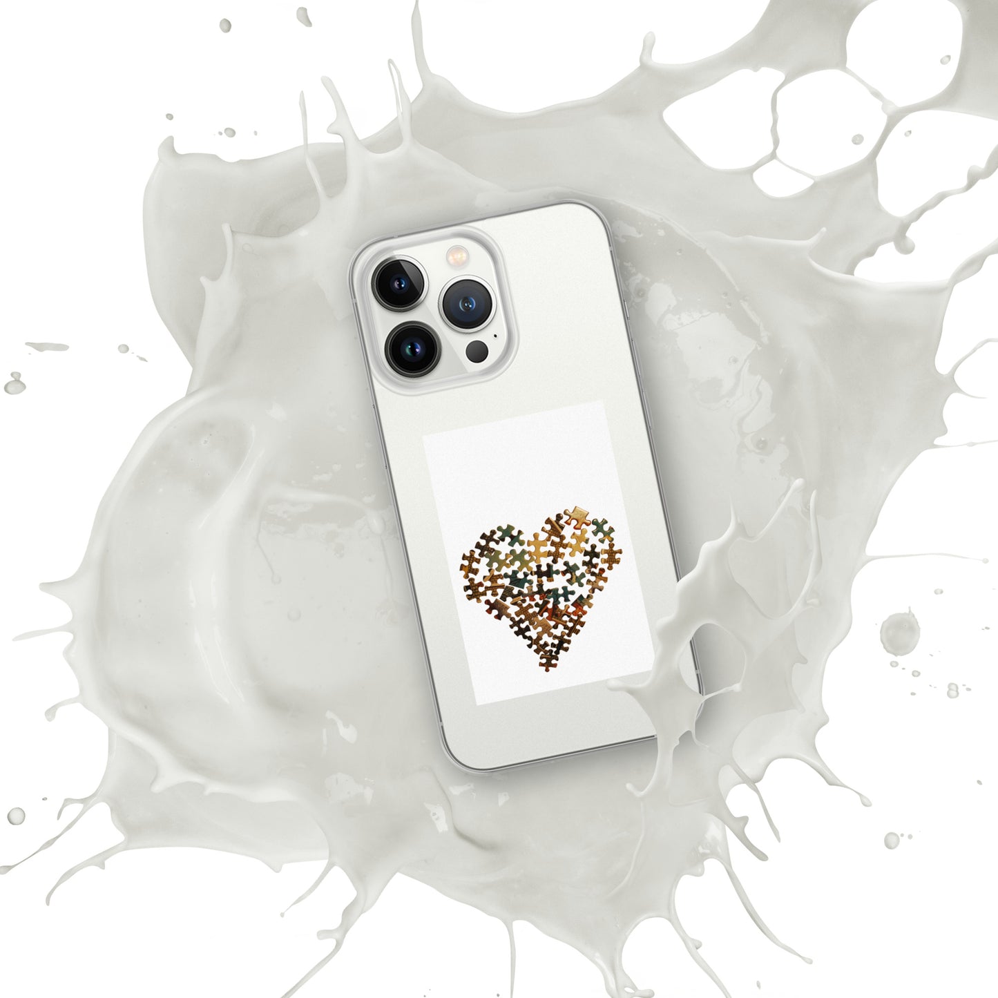 Heart Puzzle Clear Case for iPhone®