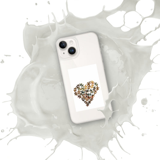 Heart Puzzle Clear Case for iPhone®