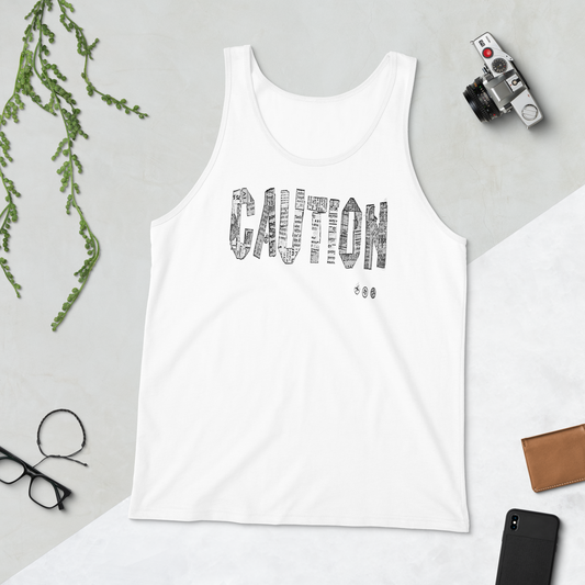 Unisex Caution Tank Top